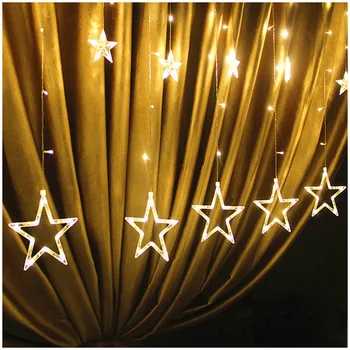 Steaua Lampă cu LED-uri Lampa de String-Uri Lumini de Craciun Decor de Lumini de Vacanță Cortina Lampa Nunta Neon Felinar 220v/110v Europa Ne