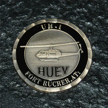 1buc/lot Elicopter Huey UH-1 Ft. Rucker Armata Moneda St