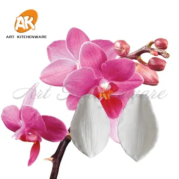 2 BUC fluture orhidee model Veiner Mucegai Silicon Decorare Tort Fondant Impresia Flori de Mucegai Sugarcraft Tort Mucegai