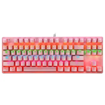 Tastatură mecanică de Gaming Keyboard K550 Mecanice USB Keyboard Colorate Iluminate cu LED cu iluminare de fundal Tastatură de Gaming