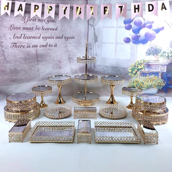 1BUC suport tort de Nunta Display cristal prăjitură tava de tort de instrumente home decor masa cu deserturi decorare petrecere furnizori
