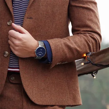 DOM Mens Ceasuri de Top de Brand de Lux Cuarț ceas Casual cuarț ceas din Oțel Inoxidabil Plasă de curea ultra subțire ceas Albastru de sex masculin Relog