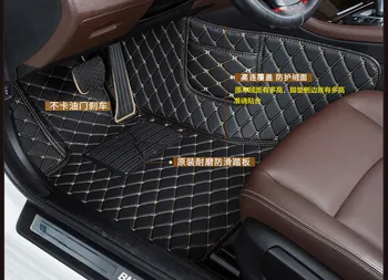 Upgrade piele auto covorase pentru Honda Accord Euro / Acura TSX Sedan 2009-Personalizate picior Tampoane de automobile covor huse auto