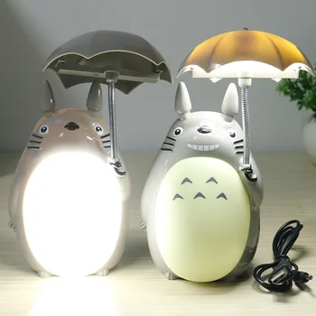 Creative Desene animate Electric Ventilator USB Swich Miyazaki Hayao Totoro Lumina de Noapte pentru Copii Cameră Lampa Exigibilă Umbrela Totoro de Iluminat