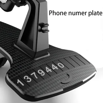 XMXCZKJ Suport de Telefon HUD tabloul de Bord Masina Telefon Stand de 360 de Grade, Reglabil GPS Auto Clipuri Suport Universal Pentru Telefon Mobil, Stand