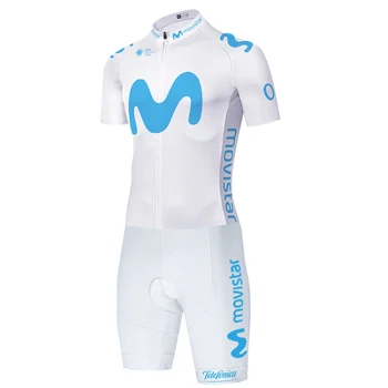 2020 Echipa Movistar ciclism Skinsuit completo ciclismo Maillot Salopeta de Sosea Skinsuit maillot ciclismo hombre verano