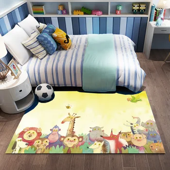 KC Acasă Covor Dormitor Copil Plin de Desene animate Mat Personalizat Copii, Sala de Desene animate Noptiera Pătură Decorare Camera de Adolescent