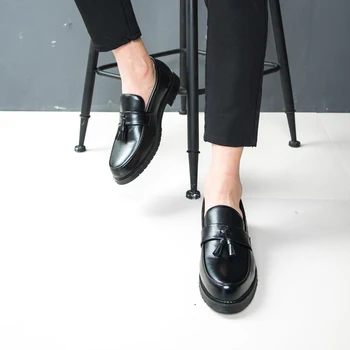 Formal Shoes Mens Apartamente Pantofi Casual Stil Britanic Bărbați Oxfords Partid Rochie De Mireasa Pantofi Pentru Bărbați