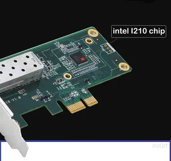 PCI-E X1 Desktop Gigabit Fiber placa de Retea 10/100/1000M 1G fibre optice Adaptor de rețea pci express placa de retea intel I210