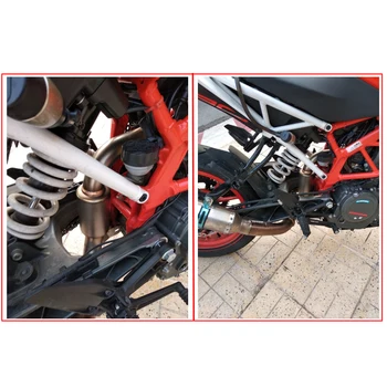 RC 390 Slip-on Motocicleta de Evacuare Toba de Mijloc Link-ul de Conectare la Conducta de Evacuare Moto 51mm pentru KTM RC390 DUKE 125 250 390 2018 2019