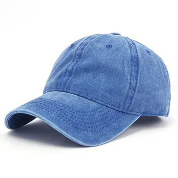 Steaua YIBO Același Stil de Moda Retro Spălate Denim Șapcă de Baseball Bărbați Femei Hip Hop Moale Pălărie de Top Culoare Solidă