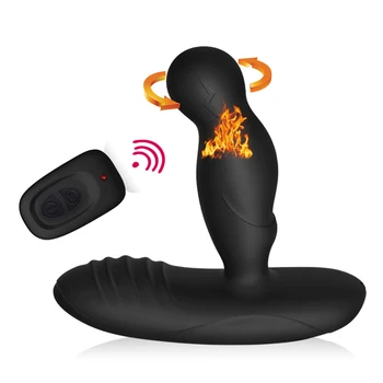 Levett Inteligent De Încălzire Vibrator 3 Modul De Rotație 16 Modul De Vibratoare Sex Masculin, Prostata Pentru Masaj Dopuri De Fund Analsex Jucarii Sexuale Pentru Barbati