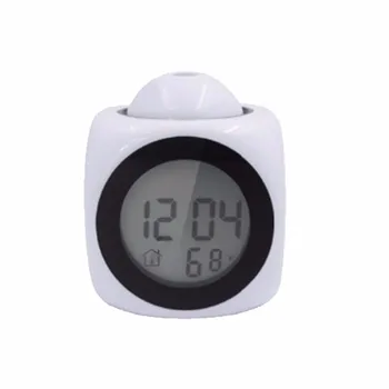 XNCH LCD Proiecție LED Display Digital cu Ceas cu Alarmă Vorbesc Prompt Vocal Termometru Funcție de Amânare Birou