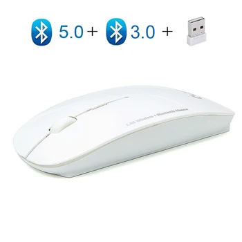 3 în 1 Mouse de Calculator fără Fir Bluetooth Ergonomic 2.4 Ghz USB Mini Optică Subțire de Soareci pentru Macbook Laptop PC