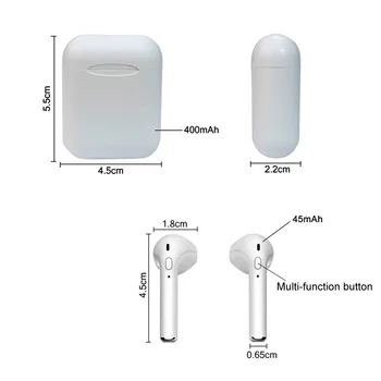I11 set cu cască Bluetooth wireless TWS două urechea apel 5.0 audio stereo de încărcare bin wireless căști