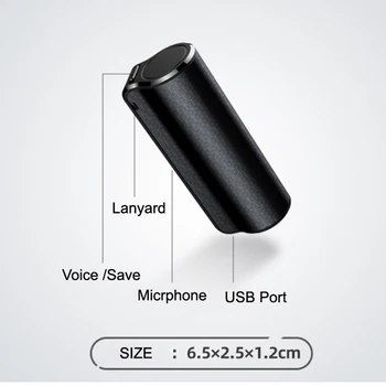 Portable Recorder De Voce Digital De Sunet De Voce Inteligent De Control De Înregistrare Micro Dispozitiv Audio Player Rezistent La Apa Dictafon Conferință
