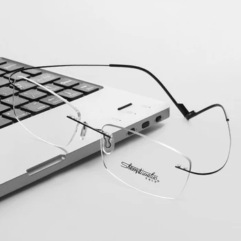 BCLEAR Beta-Ti Designer de Brand Stil Flexibil de Memorie Metal Ochelari fără ramă Cadru pentru oculos de grau Ochelari Optice Cadru