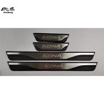 4buc/lot ABS Ușă din Oțel Inoxidabil Pervazul pedala de Uzură Placa pentru 2017-2019 Hyundai KONA OS accesorii auto