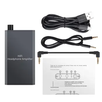 ESYNiC 16-300Ω Mini HiFi Amplificator pentru Căști Audio Amplificator pentru Căști Pentru MP3 Telefoane Inteligente de Calculator 3.5 mm AUX Portabil Mini Amp