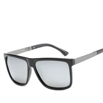 Dreptunghi ochelari de soare barbati polarizati uv400 înaltă calitate mare, verde, albastru polaroid de conducere ochelari de soare oculos de sol masculino uv400