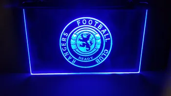 Fby07 Glasgow Rangers Scoția Clubul de Fotbal Sport FC Neon cu Led-uri Semn Cadou decor acasă meserii