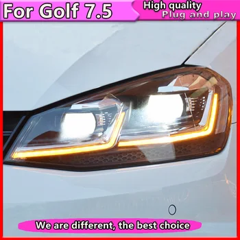 Styling auto Pentru VW Golf 7.5 Faruri Golf7.5 MK7.5 LED-uri Faruri cu Dinamică 2018 DRL H7 D2H Hid Bi Xenon Fascicul