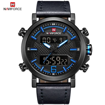 NAVIFORCE Mens Ceasuri de Lux, Oameni de Afaceri Cuarț Impermeabil Militar sport Cronograf ceas de mână Ceas de sex Masculin Reloj Hombre