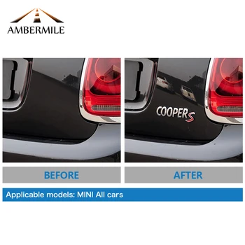 AMBERMILE 3D Metal Autocolante Auto Portbagajul din Spate Coada Emblema pentru Mini Cooper S R55 R56 R57 R58 R59 R60 R61 F54 F55 F56 F60 Accesorii