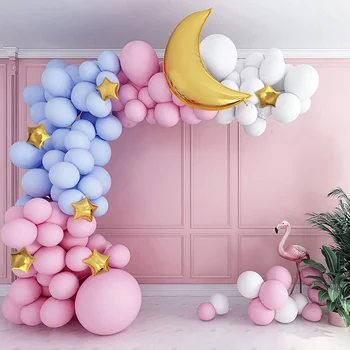 PATIMATE Macaron Balon Arc 1 Petrecere de Aniversare de Nunta de Decorare pentru Copii de Ziua Ghirlanda Baloane Latex, Baloane Oh Baby shower