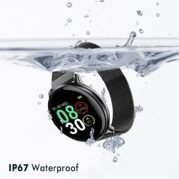 W8 Ceas Inteligent Monitor de Ritm Cardiac Smartwatch Ultra-subțire Prognoza Meteo Fitness Ceas Memento Impermeabil Bluetooth Wearfit