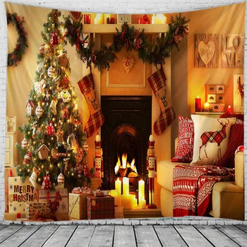 Decor de crăciun tapiserie Crăciun dormitor dormitor decor tapiserie petrecere de Craciun decor de fundal tapiserie