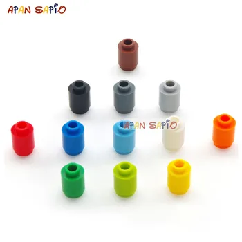 200PCS/lot DIY Blocuri de Cilindri, 12 Culori Speciale Accesorii Cărămizi de Dimensiuni Compatibile Cu lego Jucarii copii Educative