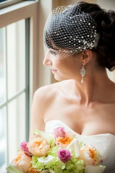 Colivie Voal de Nunta Pălărie Albă Facinators Mireasa Pălării Chic Femei Pălării de Nunta Accesorii pentru Femei