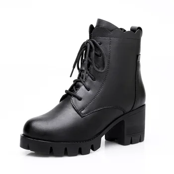 CS830 Designer de cizme femei Ține de Cald Piele naturala cu toc de lână garnitură de piele de Oaie cizme de Zapada erkek bot zapatos de mujer