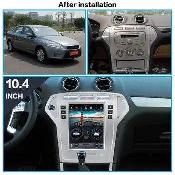 Tesla DVD Player Pentru Ford Mondeo 2007-2010 Carplay Multimedia Unitate de Navigatie GPS Auto Stereo IPS Touchscreen Bluetooth 5.0