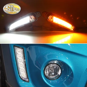 SNCN 2 BUC LED Daytime Running Light Pentru Suzuki Vitara - 2019 2020 de Cotitură Galben Releu de Semnal Impermeabil Auto 12V cu LED DRL