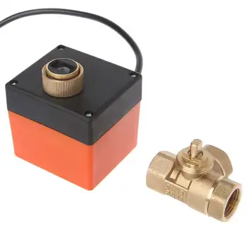 DN15 / 20/25 3-way motorizate ventil cu bilă trei-modul electric de control două-mod de AC 220V LSD instrument plubing disc brass ball valve