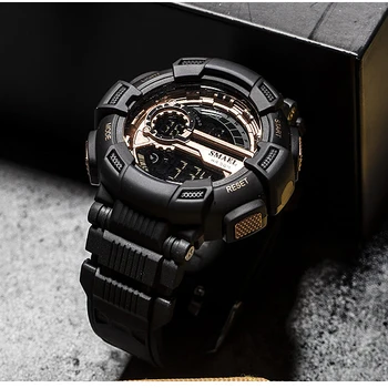 Mens Ceasuri Digitale cu LED-uri Impermeabil Cuarț Ceas pentru Bărbați Ceasuri Sport Militare relogios masculino 1366 S-Șoc Ceas Sport pentru Barbati