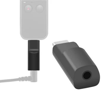3.5 mm Tip C Audio Microfon Adaptor pentru DJI Osmo Buzunar Audio Înregistrare Video Vlog Microfon Extern Adaptor
