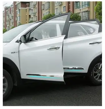 Din Oțel inoxidabil Exterior Portiera Benzi Autocolant 4buc/set pentru Hyundai Tucson 2016 retehnologizare