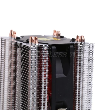 1 BUC pasta Termică + 4 Heatpipe 130W Roșu CPU Cooler cu 3 Pini Ventilator Radiator Pentru informații despre lga2011 AMD AM2 754 Picătură de Transport maritim