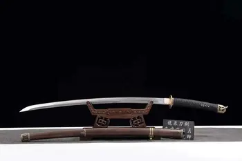 Manual de Înaltă Calitate Militare Sabie Japoneză Sharp HRC60 Lama din Otel Carbon Samurai Katana Sabie Dao Full Tang