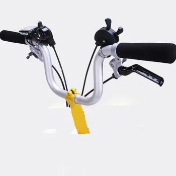 2 culori pliere biciclete ghidon 22.2 mm pentru brompton mâner tip fluture BMX 25,4 mm stem din aliaj de aluminiu