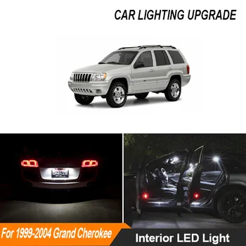 10x Canbus fara Eroare Accesorii Auto LED Lumina de Interior Kit Pentru Jeep Grand Cherokee 1999-2004 Harta Dom Portbagaj Lampa de Licență