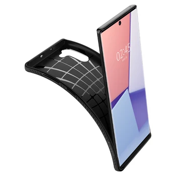 Spigen Aer Lichid Caz pentru Samsung Galaxy Nota 10 Negru Mat Flexibil TPU Anit-Alunecare Subțire, Ușor de Caz 628CS27373