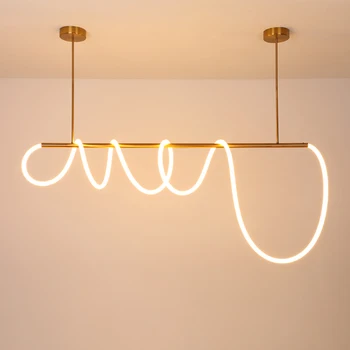 DIY de 360 de Grade, LED Luminos Lumini Pandantiv Living Modern Restaurant Lămpi cu LED-uri tub de Interior Decorative Agățat lampă de Iluminat
