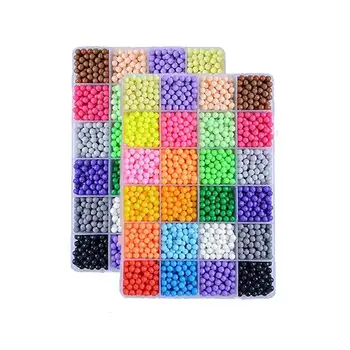 8000 Buc 24 Culori Magice DIY Margele Puzzle Jucarii de Pulverizare a Apei Lipicios Set de Șirag de mărgele Handmade Jucarii Educative Cadouri Pentru Copii