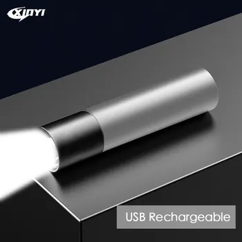 Mini USB Reincarcabila LED Lanterna Built-in baterie 3 Modul de Iluminare rezistent la apa Lanterna Portabil Costum pentru Iluminat de Noapte