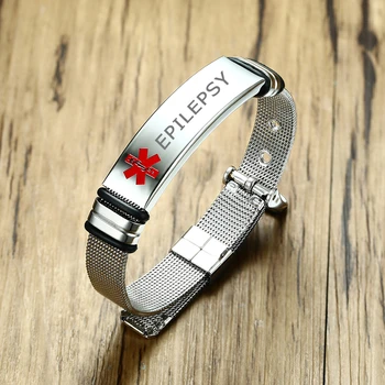 Vnox Personalizate Gravate DIABET zaharat de TIP 1 de Alertă Medicală ID Bratari pentru Barbati Femei Lungime Reglabilă de Urgență Memento Bijuterii