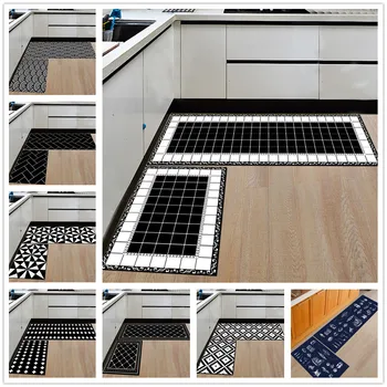 Geometrice Bucătărie Mat Anti-Alunecare Covor Baie Acasă Intrare/Hol, Usa Mat Garderobă/Balcon, Zona Covor De Creație Carpets20